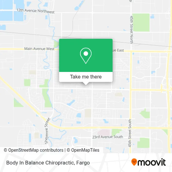 Body In Balance Chiropractic map