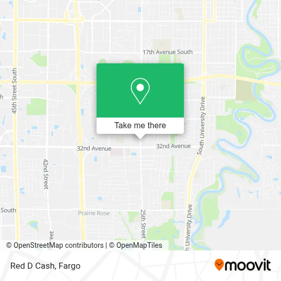 Red D Cash map