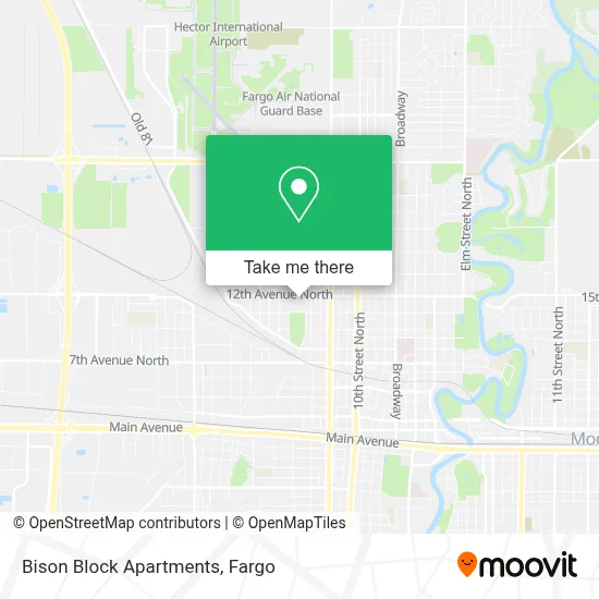 Bison Block Apartments map