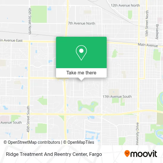 Mapa de Ridge Treatment And Reentry Center