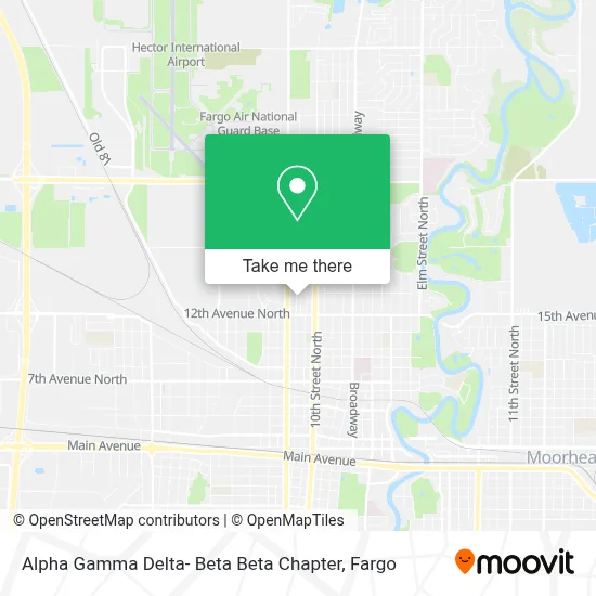 Alpha Gamma Delta- Beta Beta Chapter map