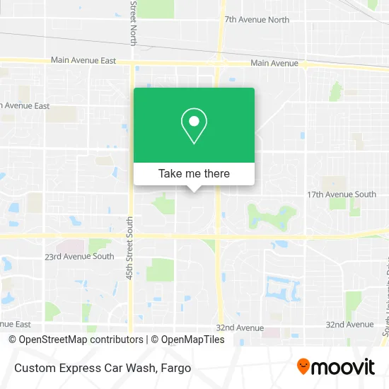 Custom Express Car Wash map