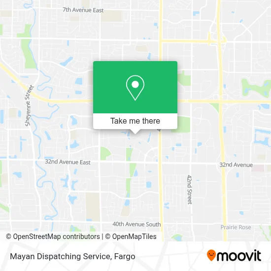 Mayan Dispatching Service map