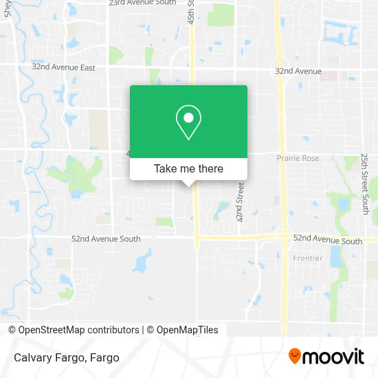 Calvary Fargo map