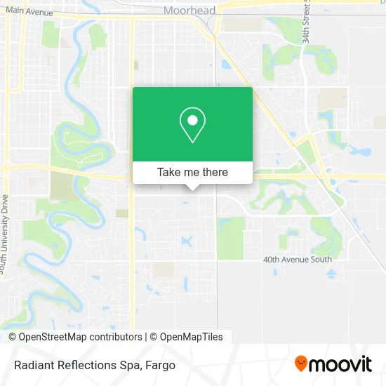 Radiant Reflections Spa map