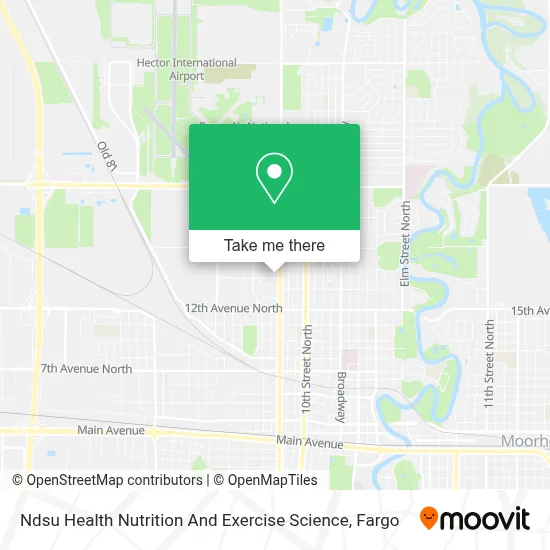 Ndsu Health Nutrition And Exercise Science map