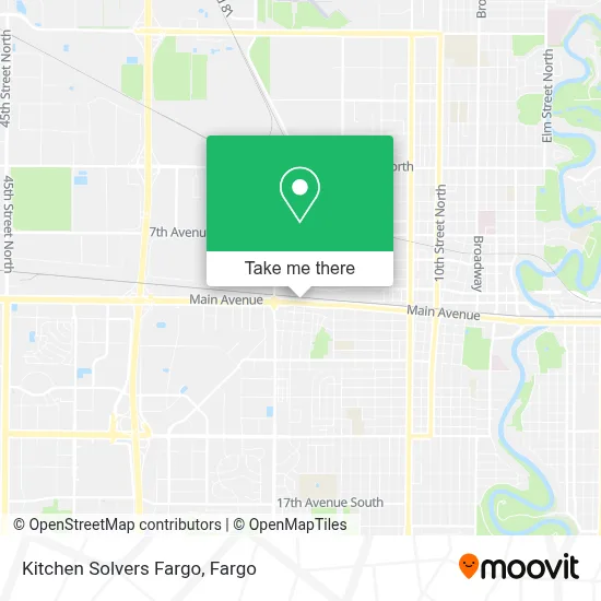 Kitchen Solvers Fargo map