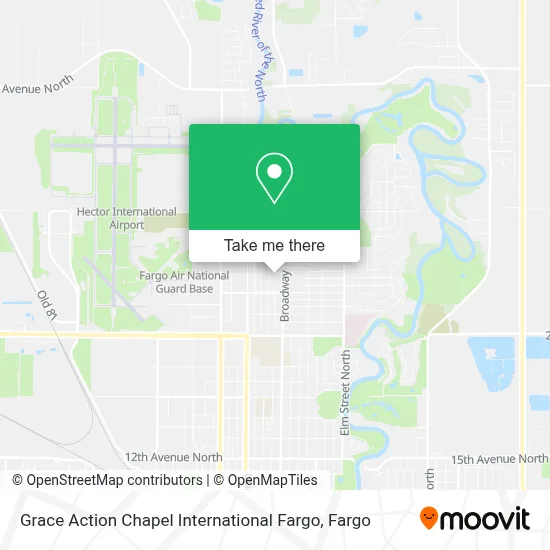 Grace Action Chapel International Fargo map