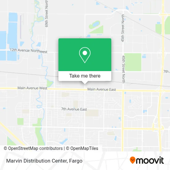 Marvin Distribution Center map