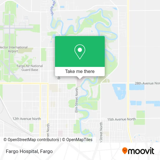 Fargo Hospital map
