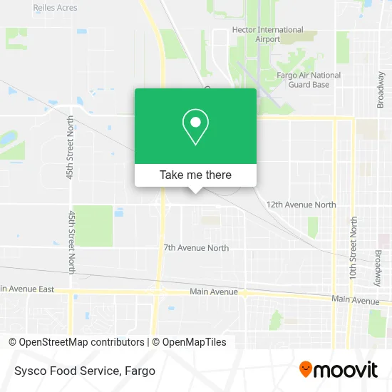 Sysco Food Service map