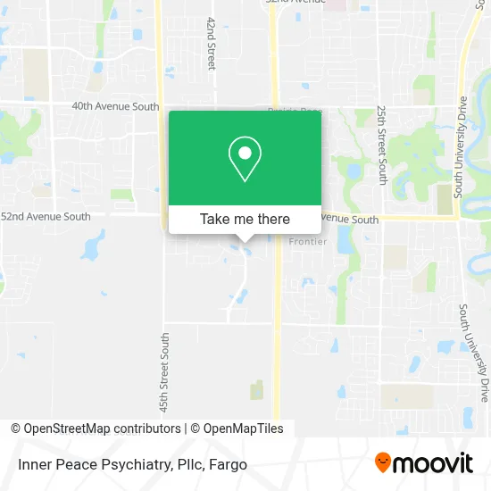 Inner Peace Psychiatry, Pllc map