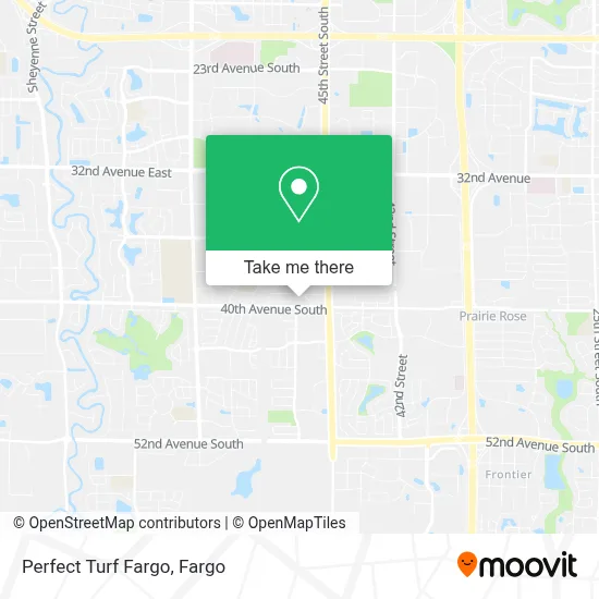 Perfect Turf Fargo map