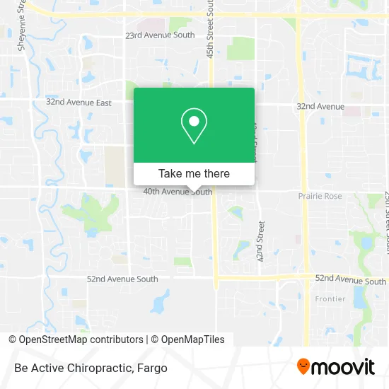 Be Active Chiropractic map