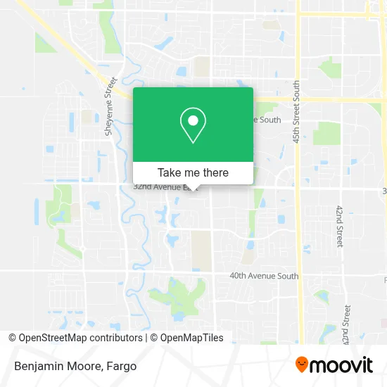 Benjamin Moore map