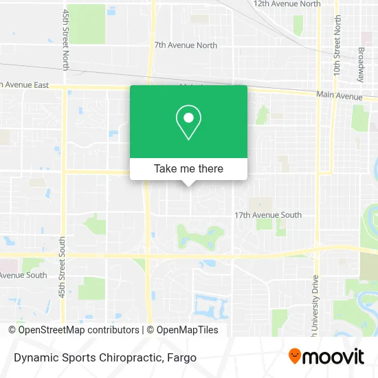 Dynamic Sports Chiropractic map