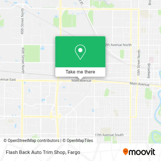 Flash Back Auto Trim Shop map
