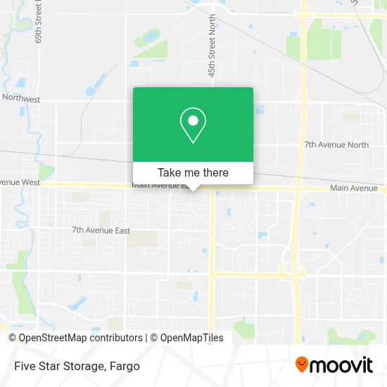 Five Star Storage map