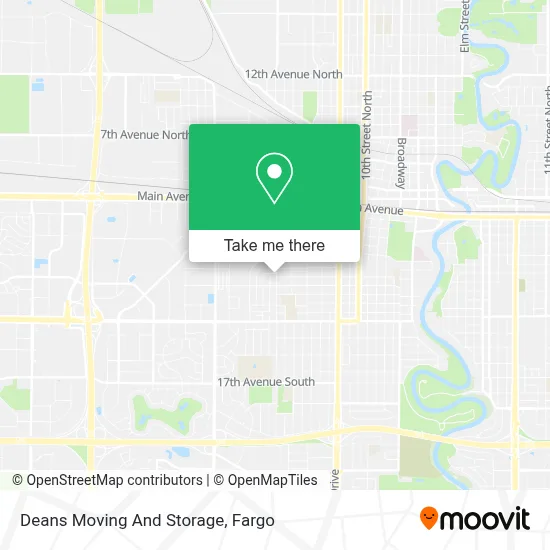 Deans Moving And Storage map