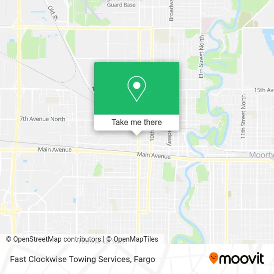 Fast Clockwise Towing Services map