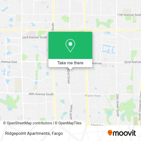 Mapa de Ridgepoint Apartments