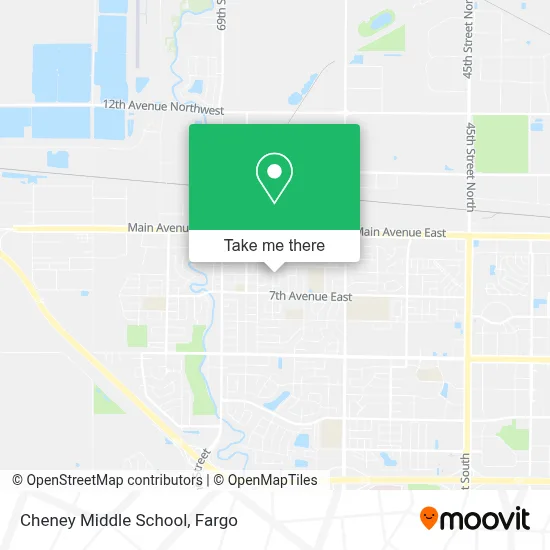 Cheney Middle School map