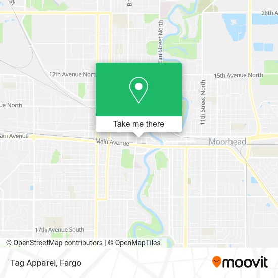 Tag Apparel map