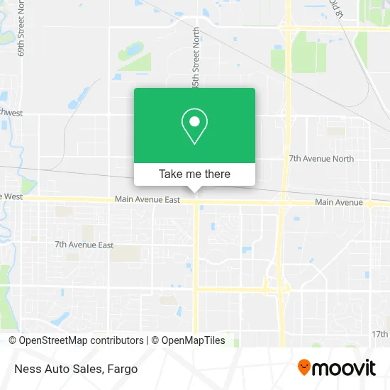 Ness Auto Sales map
