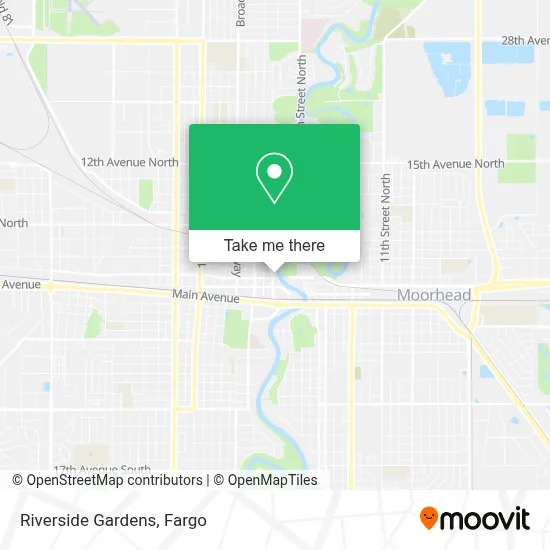 Mapa de Riverside Gardens