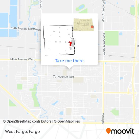 West Fargo map