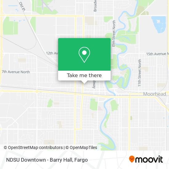 NDSU Downtown - Barry Hall map