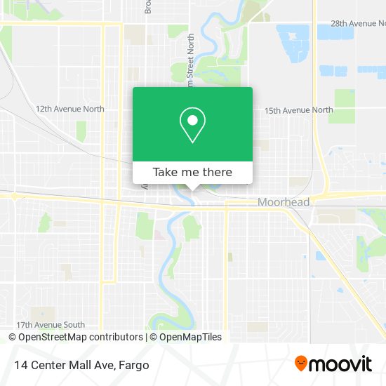 Mapa de 14 Center Mall Ave