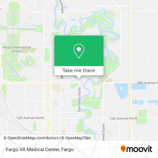 Fargo VA Medical Center map