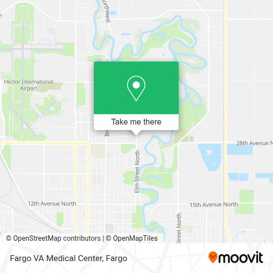Fargo VA Medical Center map