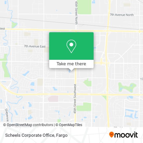 Scheels Corporate Office map