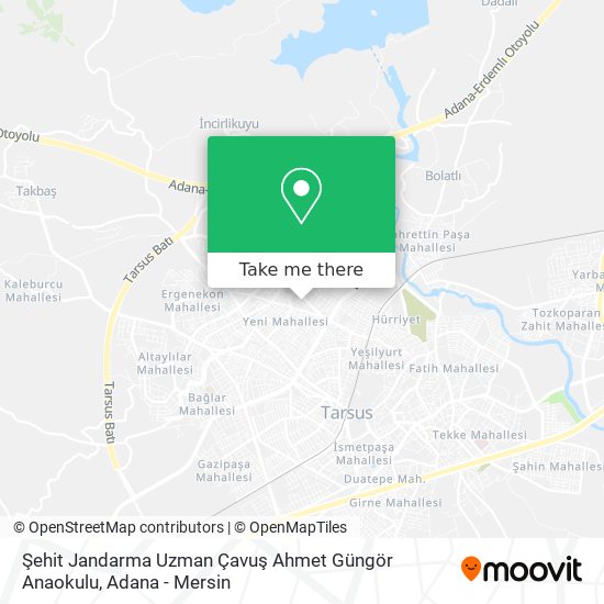 Şehit Jandarma Uzman Çavuş Ahmet Güngör Anaokulu map