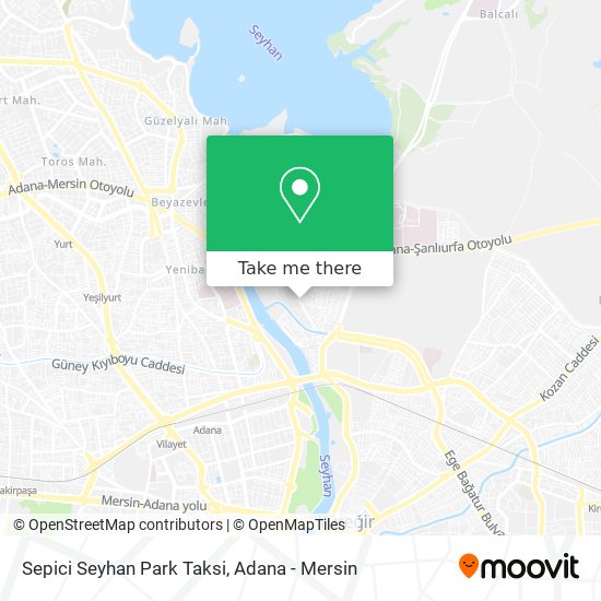 Sepici Seyhan Park Taksi map