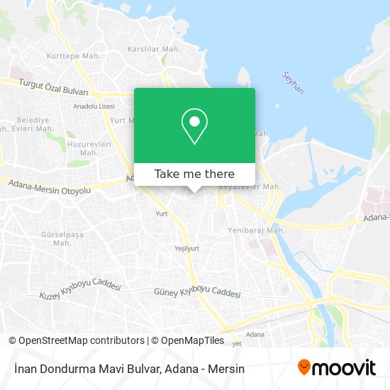 İnan Dondurma Mavi Bulvar map