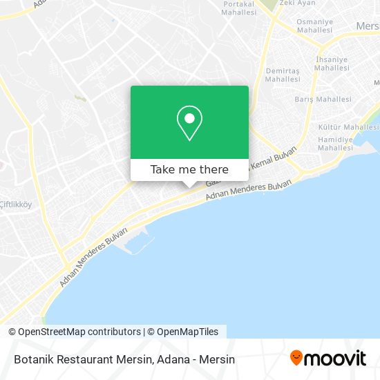 Botanik Restaurant Mersin map