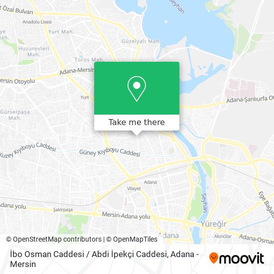 İbo Osman Caddesi / Abdi İpekçi Caddesi map