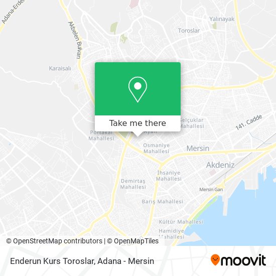 Enderun Kurs Toroslar map