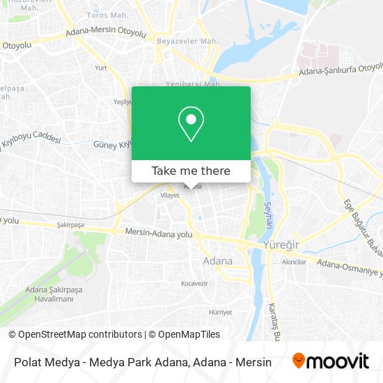 Polat Medya - Medya Park Adana map