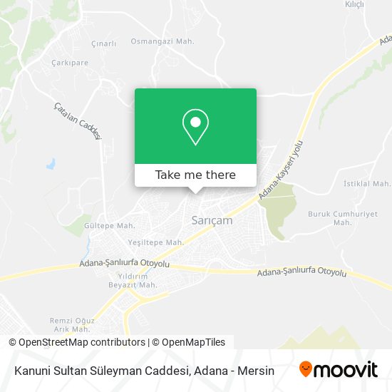 Kanuni Sultan Süleyman Caddesi map