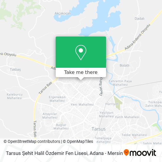 Tarsus Şehit Halil Özdemir Fen Lisesi map