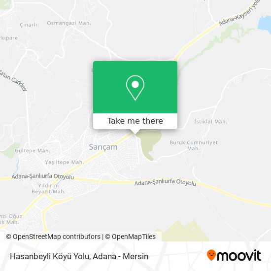 Hasanbeyli Köyü Yolu map
