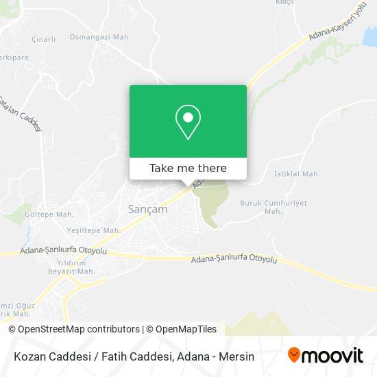 Kozan Caddesi / Fatih Caddesi map