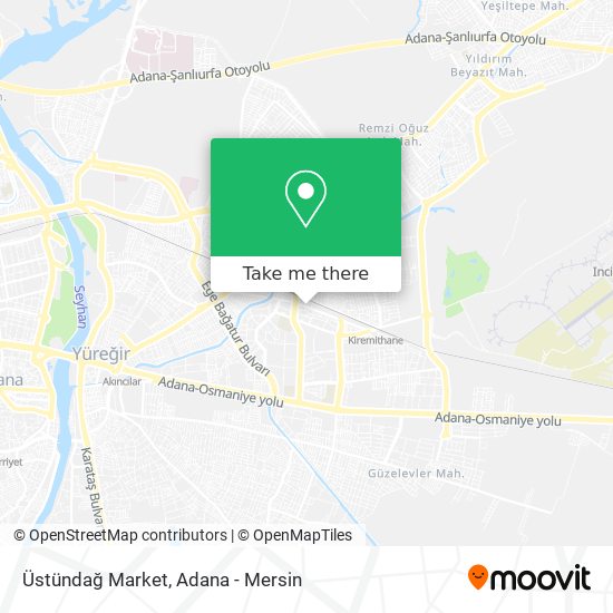 Üstündağ Market map