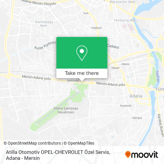 Atilla Otomotiv OPEL-CHEVROLET Özel Servis map