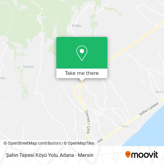 Şahin Tepesi Köyü Yolu map