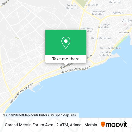 Garanti Mersin Forum Avm - 2 ATM map